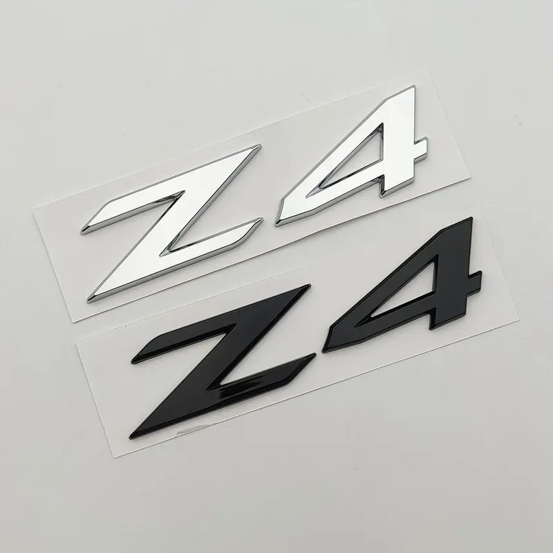 3D ABS chrome black logo Z4 emblem plate sticker car trunk badge for Z4 E85 E89 accessories