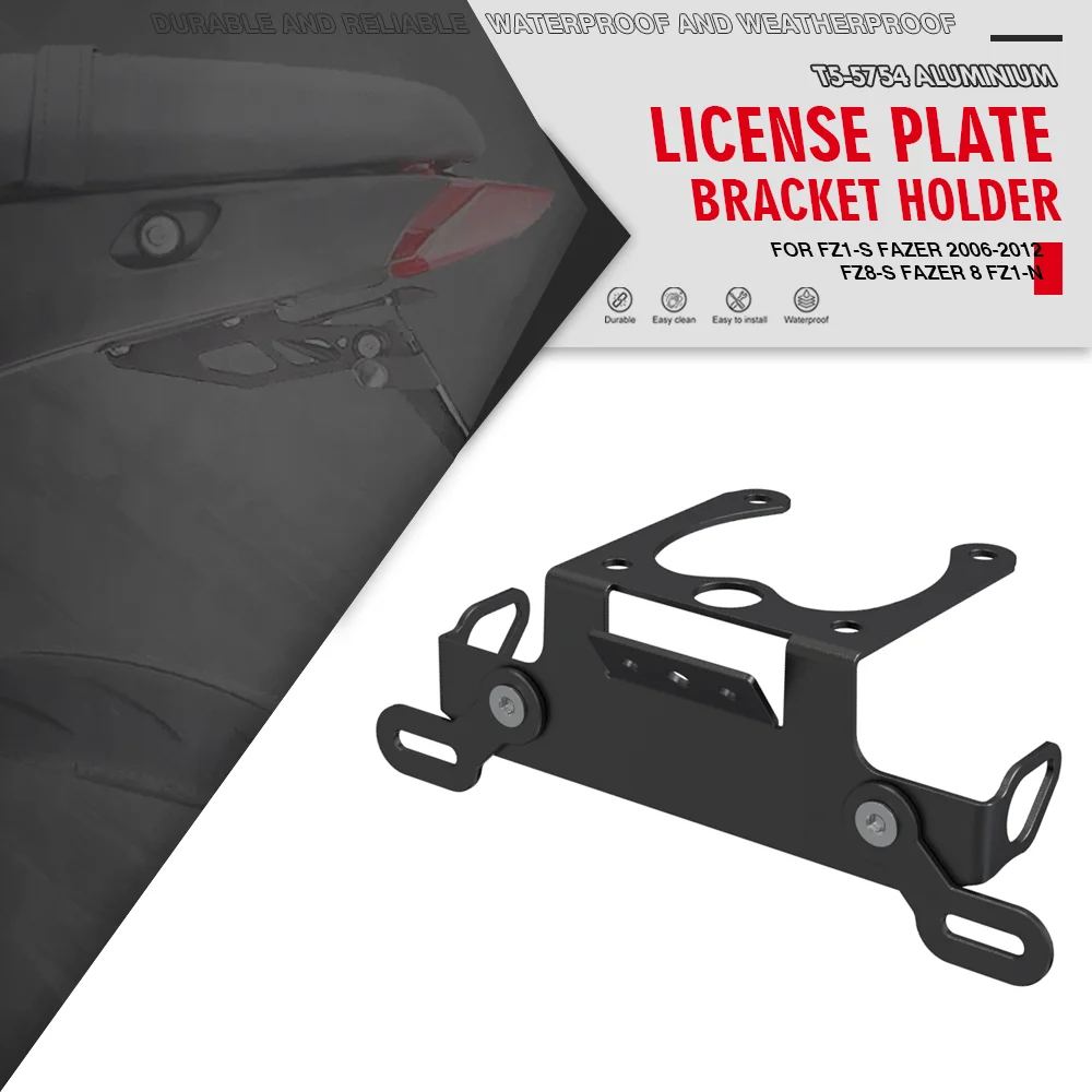FOR YAMAHA FZ8/N/ABS/NABS 2011-2015 Motorcycle Accessories Rear License Plate Mount Holder With Tail Light FZ1-N/FZ1-S FAZER