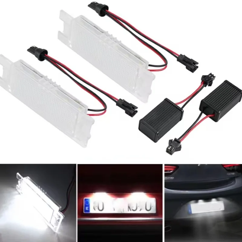 2pcs Error Free 3W White LED Number Plate Light For Alfa Romeo 147 156 159 166 Brera Giulietta Type 940 MiTo Romeo GT Spider 939