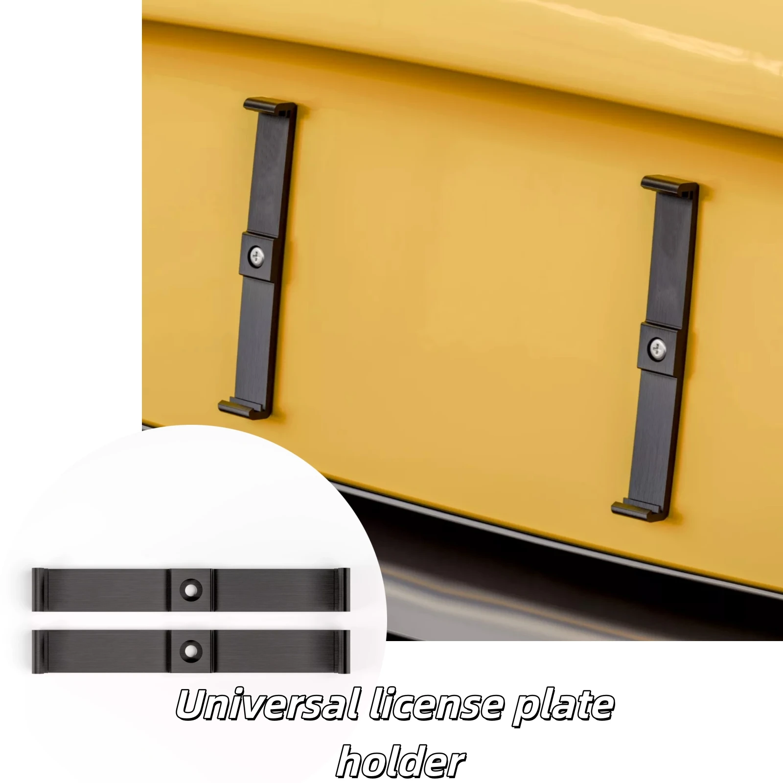 Universal Frameless 3D Printed Number Plate Holder ABS License Plate Frame With Screws For Car Van RV Camper