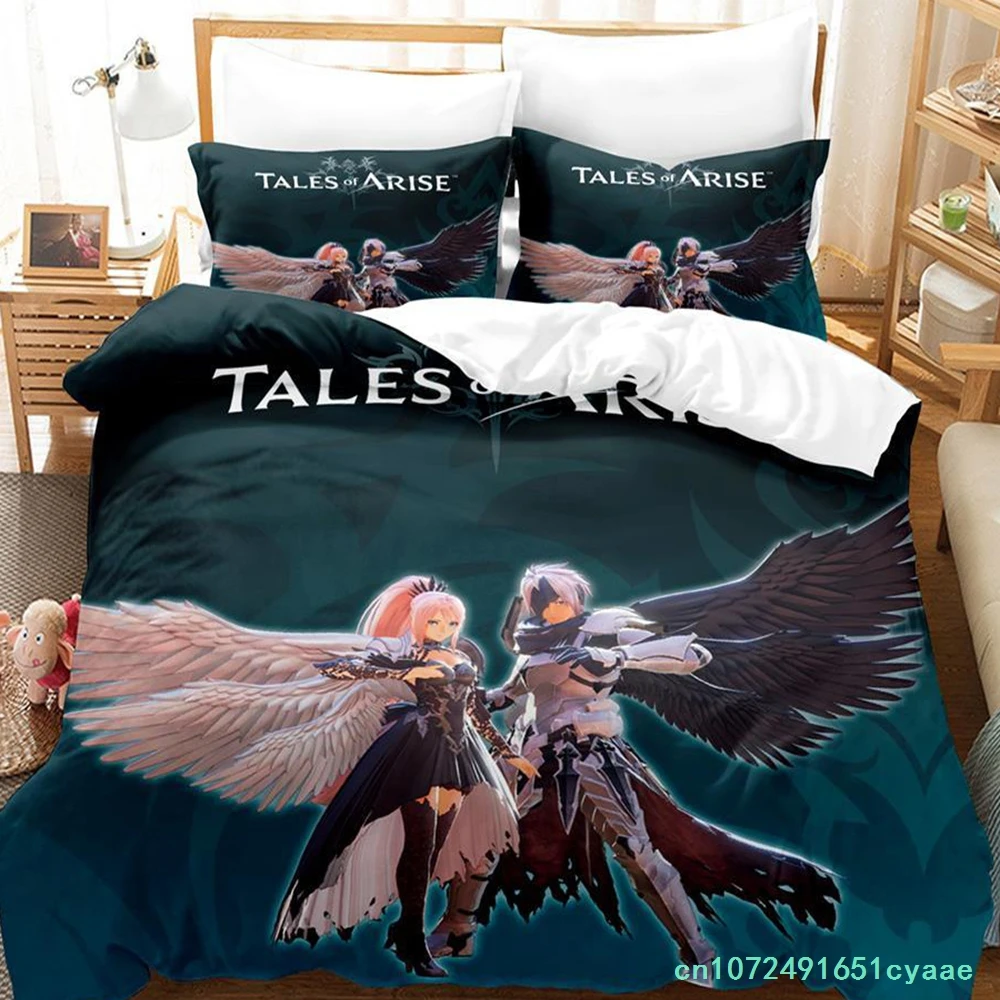 Tales Of Arise Bedding Set Single Twin Full Queen King Size Bed Set Adult Kid Bedroom Duvetcover Sets Anime Parure De Lit Bed