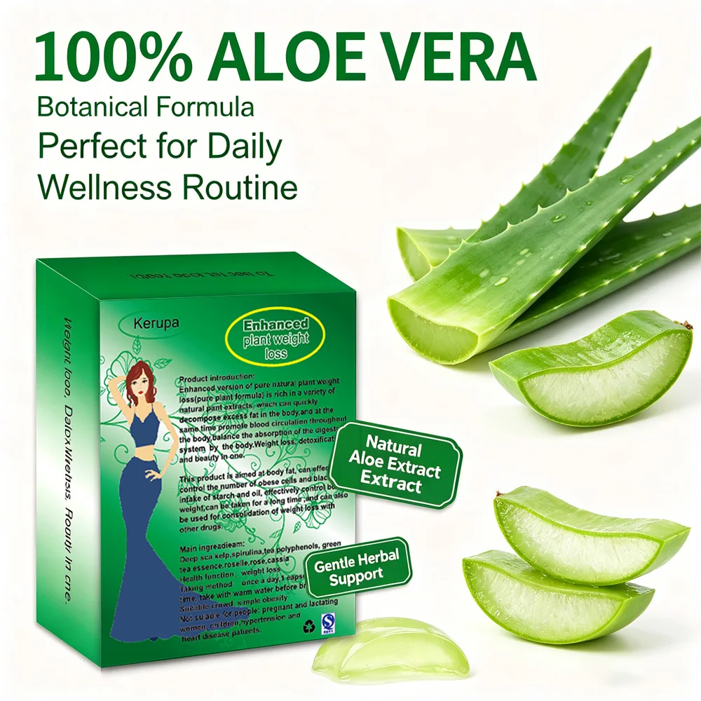 Kerupa Aloe Vera Capsules, Gentle Gut Care, Support Digestive Balance, Maintain Comfortable Physical State