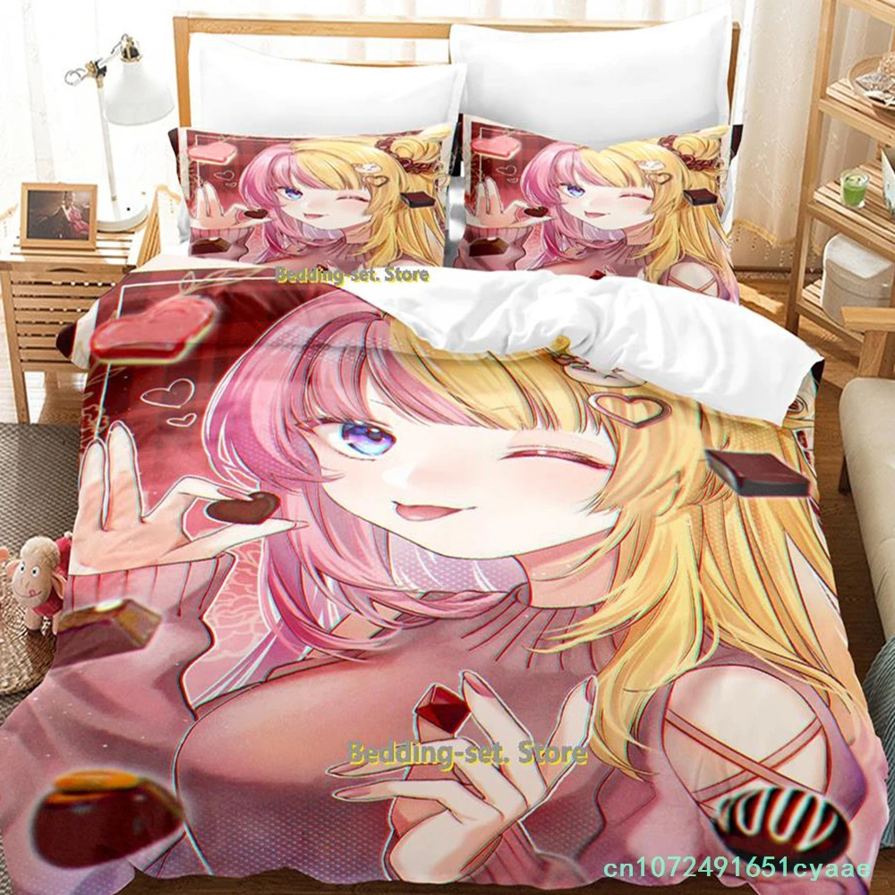 New 2023 Kotoko Torahime Bedding Set Single Twin Full Queen King Size Bed Set Adult Kid Bedroom Duvetcover Sets Anime Bed