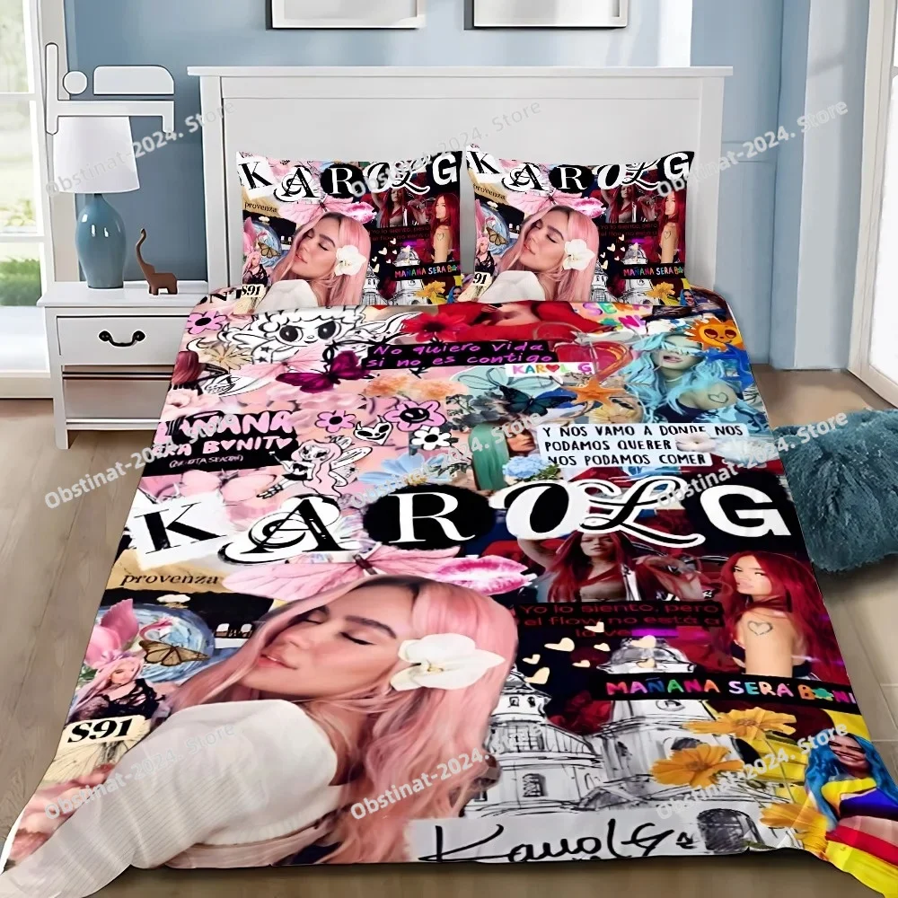 Karol G Manana Sera Bonito Duvet Cover Pillowcase Bedding Set Adult Boy Girl Bedroom Decoration Children Gift Single Double Size