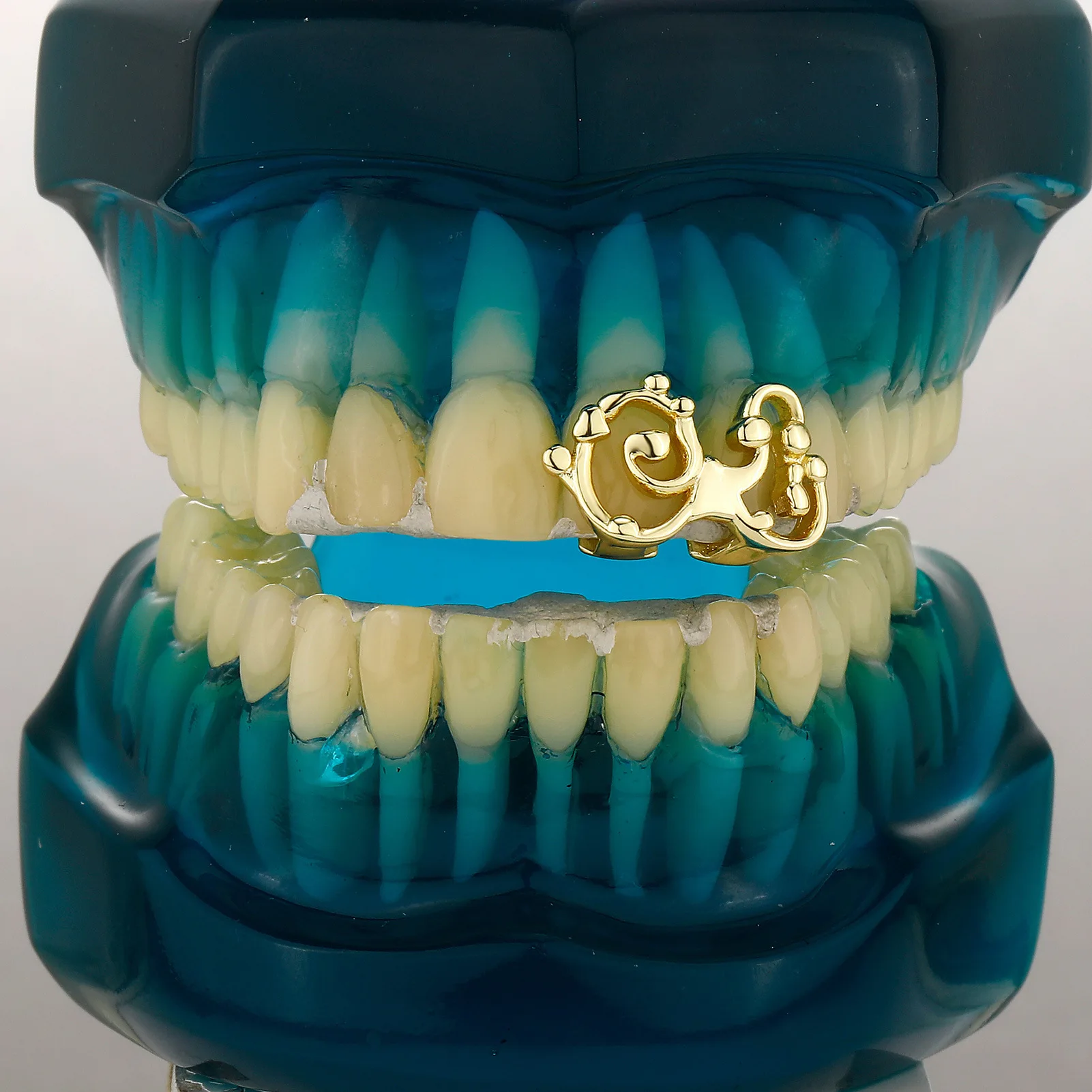 Gold Grillz Teeth Jewelry Irregular Design Tooth Covers Hip Hop Style Mouth Jewelry Fashion Accessories for Men Women Party Gift