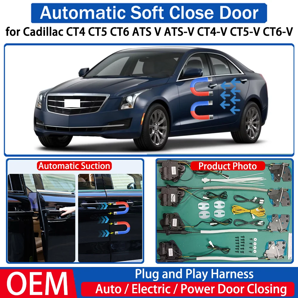 for Cadillac CT4 CT5 CT6 ATS V ATS-V CT4-V CT5-V CT6-V Car Automatic Soft Close Door Electric Suction Auto Power Closing System