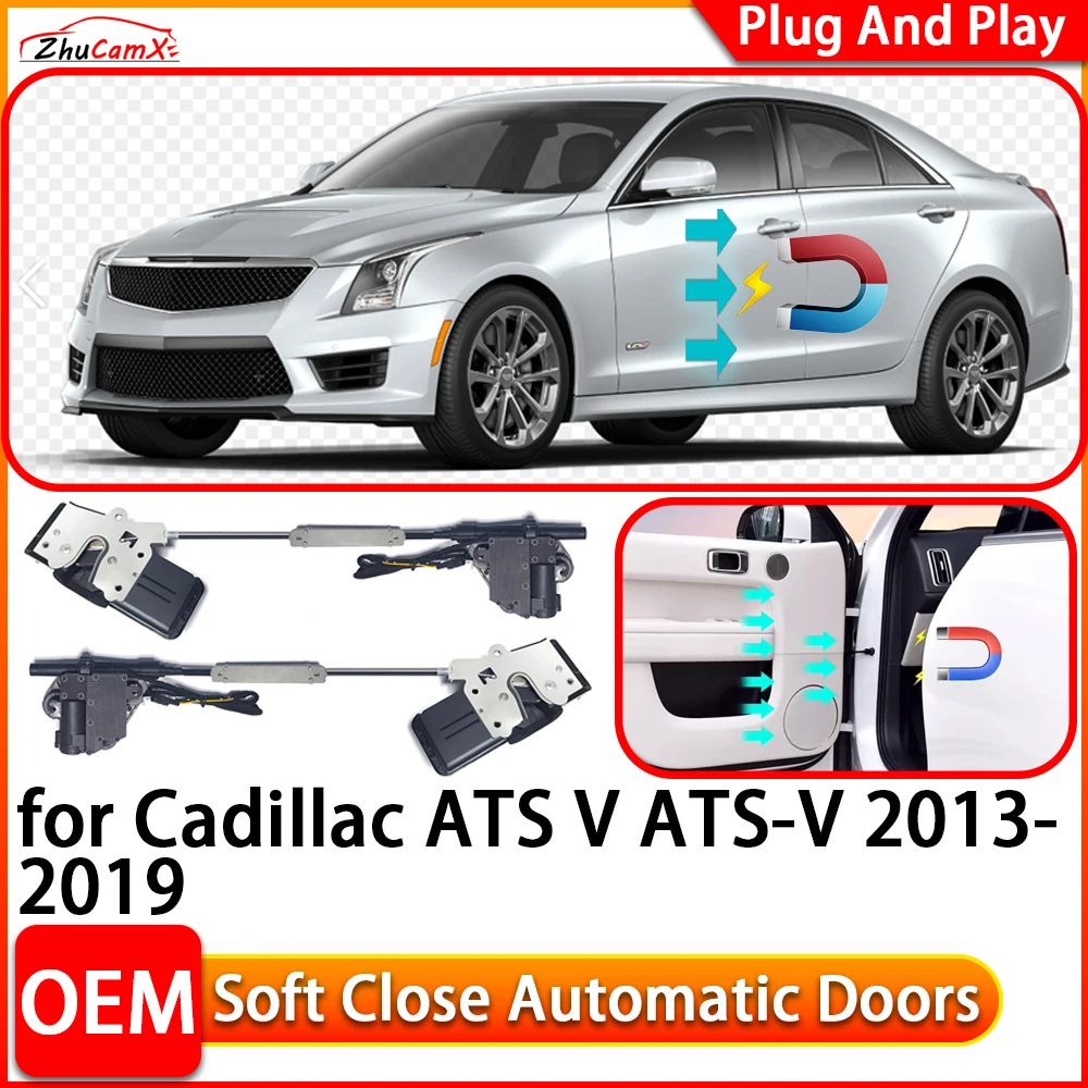 for Cadillac ATS V ATS-V 2013-2019 Car Automatic Electric Soft Close Door Closer Power Closing Door Comfort Closing System