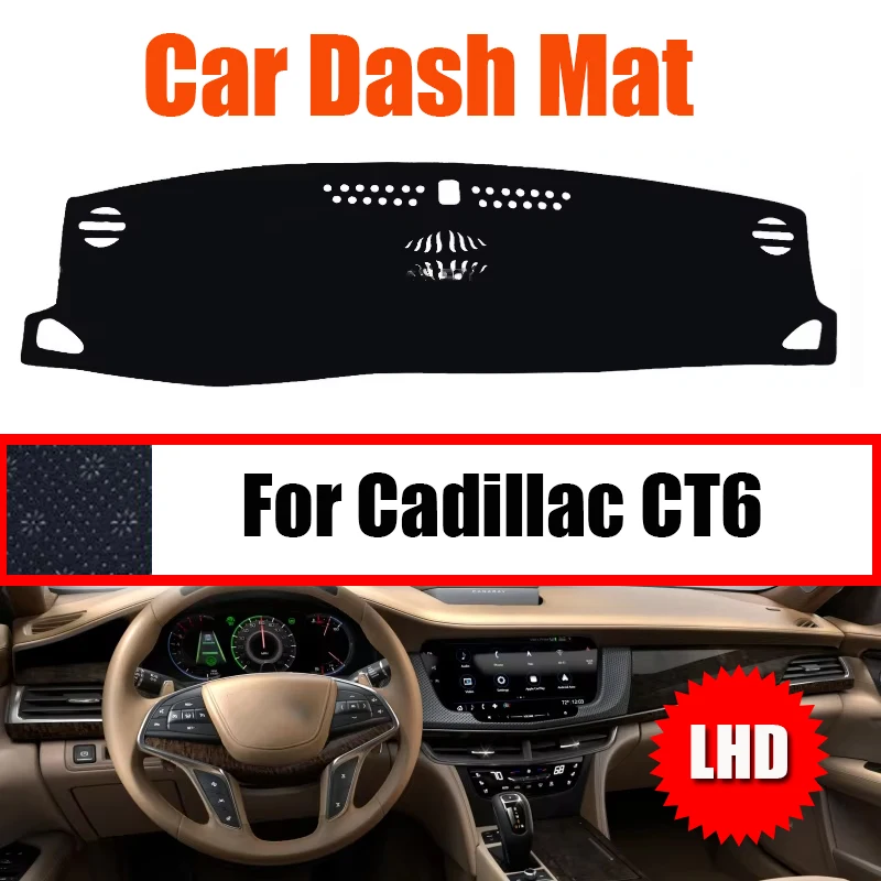 ZUIMI For Cadillac CT6 LHD RHD Dashboard Cover Dash Mat Dashmat Dash Board Cover Pad Sun Shade High Quality Special Car Design