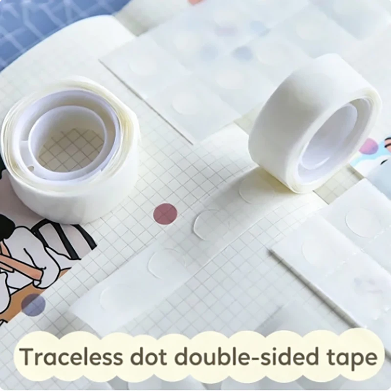 1/3/5 Rolls Removable Dot Glue Balloon Double Sided Tape Clear Round Sticky Dots for Wedding Birthday Party & Home Decoration