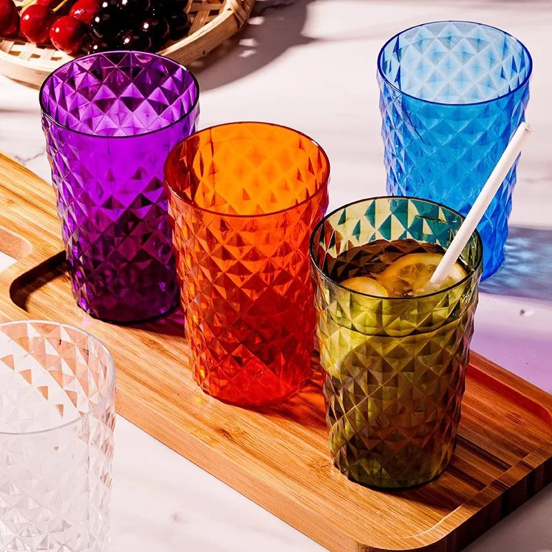 1pcs High Transparency Cup Clear Color Water Cups Creative Anti-drop Home Set Restaurant Beer Drinking Cup Teacup