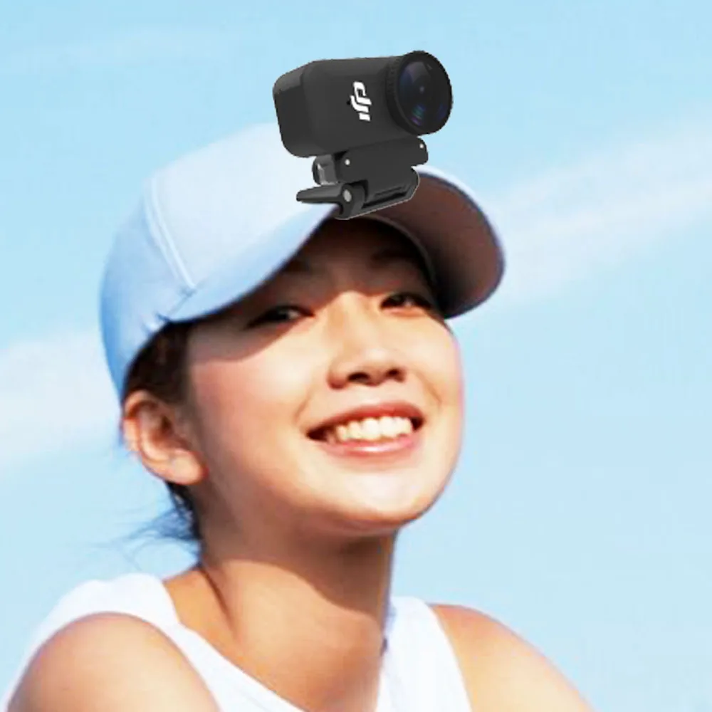 Hat Clip For DJI Osmo Nano Action Thumb Camera Vertical-Horizontal Mount Fixed Bracket Desktop Stand Accessories, 360 Rotatable
