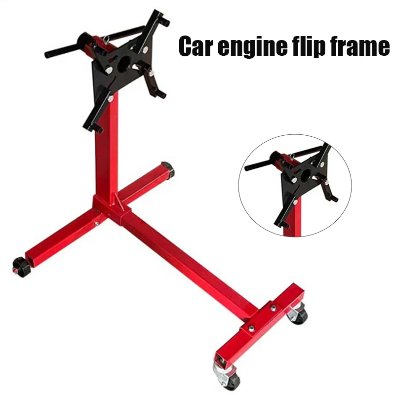 Engine Stand 1000LBS Rotating Engine Motor Stand with 360 Degree Adjustable Head Dolly for Vehicle Auto Repair