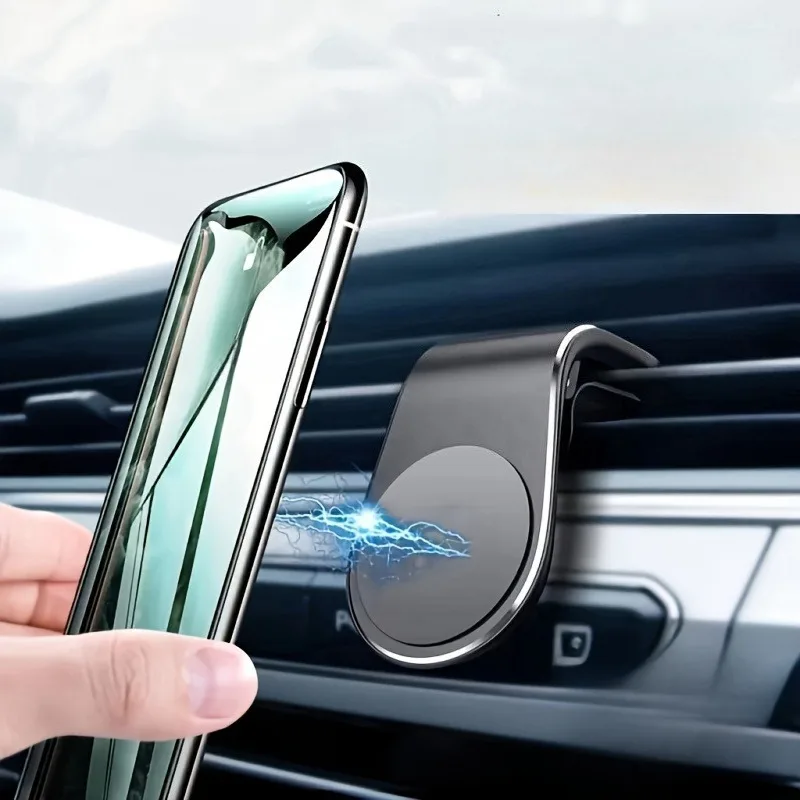 Magnetic Car Phone Holder Air Vent Clip Mount 360 Rotation Mobile Bracket GPS Cell Phone Stand in Car For IPhone Samsung Huawei