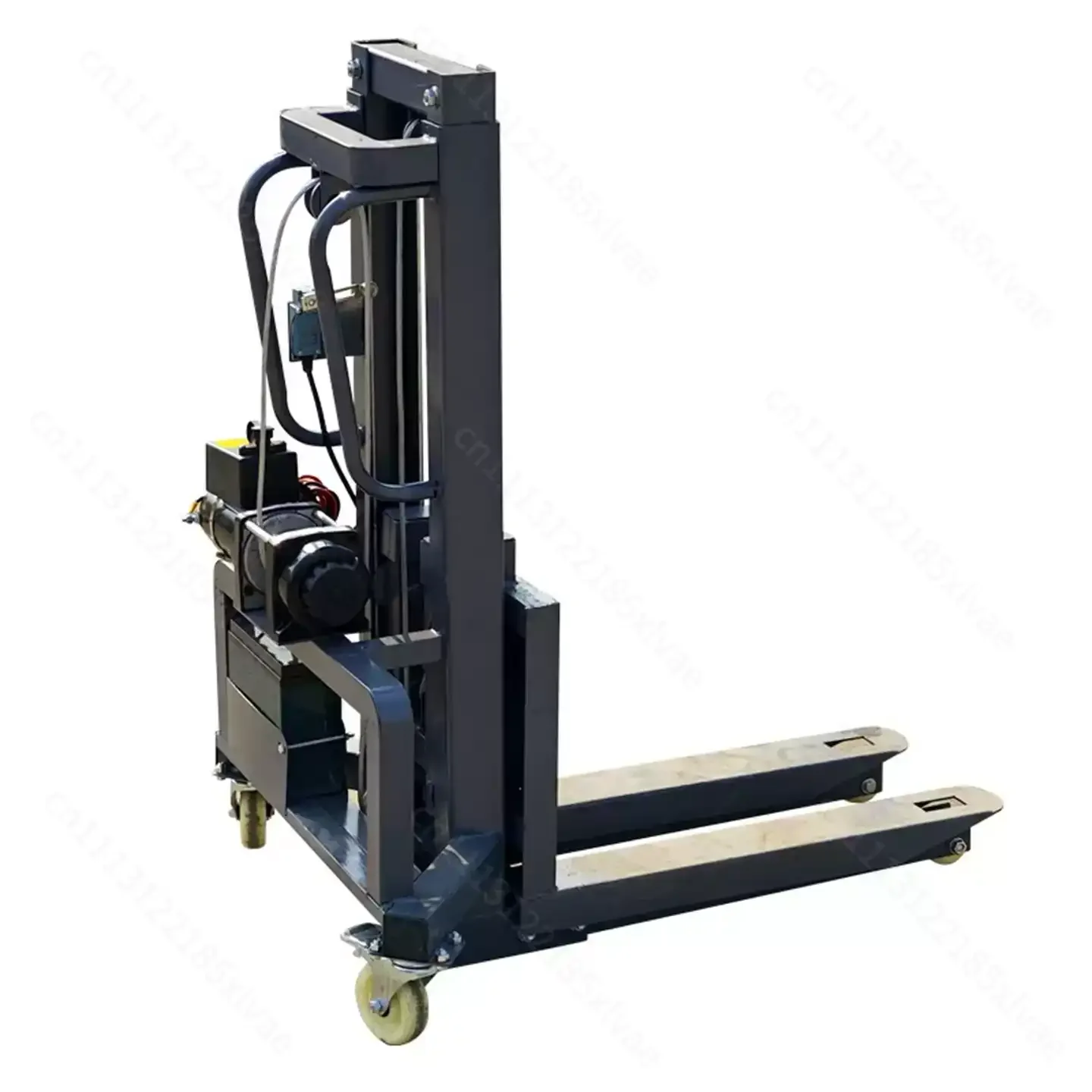 Compact Pallet Forklift LED Light Equipment Fast Loading Stage Equipment Portable Stacker