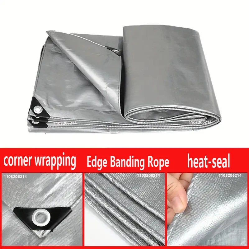 PE 0.32 mm Tarpaulin Rainproof Cloth Outdoor Awning Garden Plant Shed Truck Awning Waterproof Sunshade Sail Pet Dog House Cover