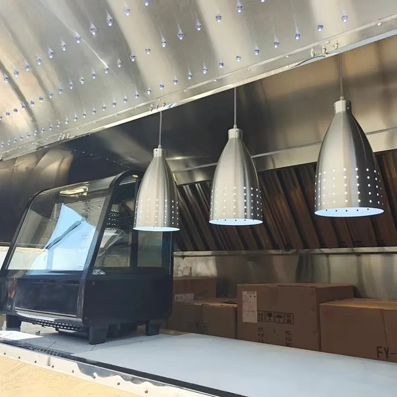 Food Truck Trailer Mobile Food Cart For Popcorn And Beverage Vending Cart Selling Outdoor Mobile Fast Food Truck Customized