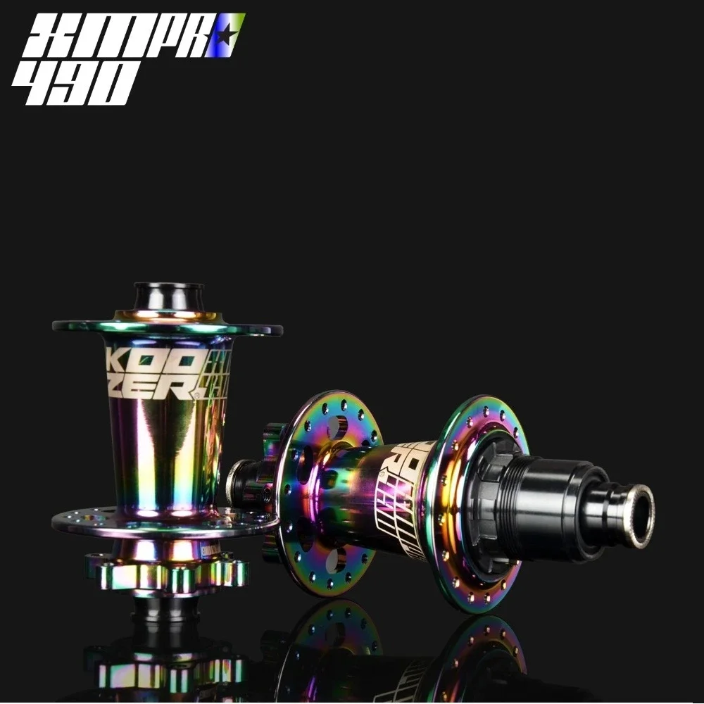 Koozer Colorful 32H MTB Hubs 4 Bearing Mountain Bike Disc Brake Hub Rear 10*135mm QR 100*15 12*142mm Thru Bicycle Hub XM490 PRO
