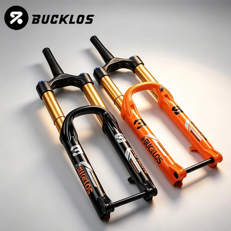 BUCKLOS Air Suspension Fork 27.5 29 Inch Boost E-Bike Fork 180mm Travel 15×110 Thru Axle Disc Brake MTB Fork for Fox Factory