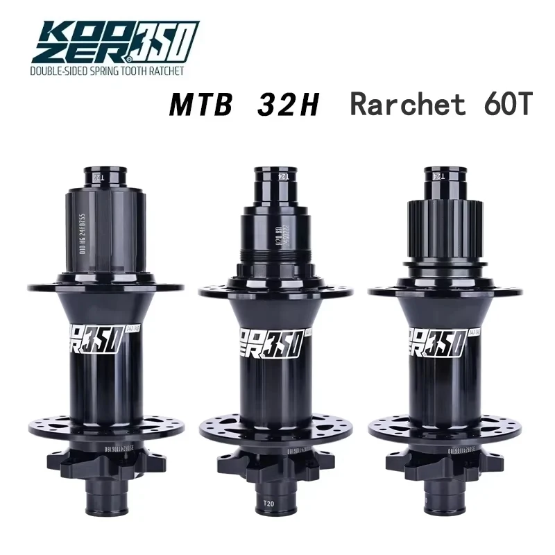 Koozer MTB Bicycle Hub HG XD MS 10 11 12s CR-MO Steel Axle 32 Holes 5x135/5x141mm QR 12x142/12x148mm THRU Bicycle Accessories