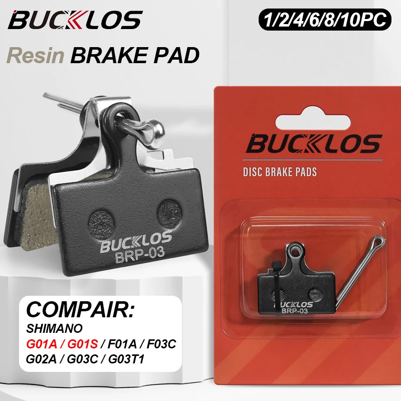 BUCKLOS Bike Brake Pads Resin MTB Bicycle Hydraulic Disc Brake Fit G01S F01A Mountain Road Bike Disk Brake Pad for SHIMANO M9000