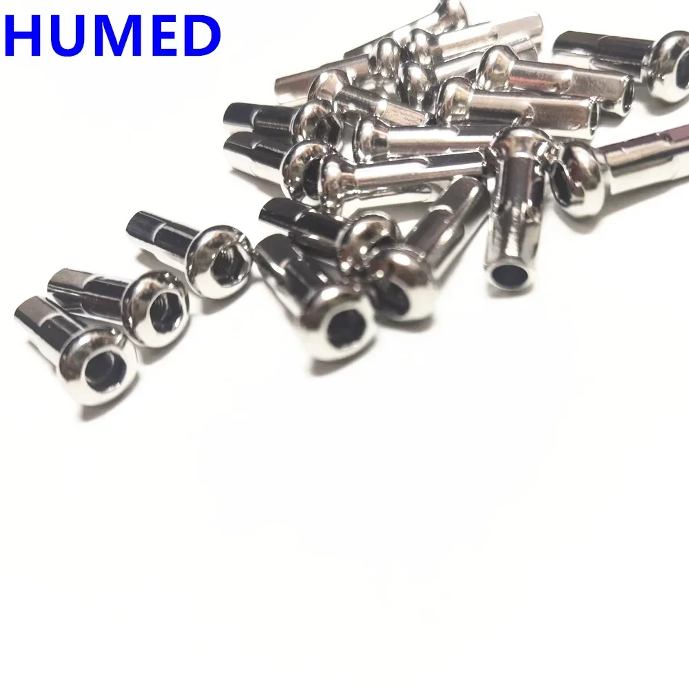 40pcs/lot 9G/10G  Spoke Nipples 304Stainless Steel Material  Motobike Spoke Nuts Length 21/22 mm Motorcycle Spoke Caps