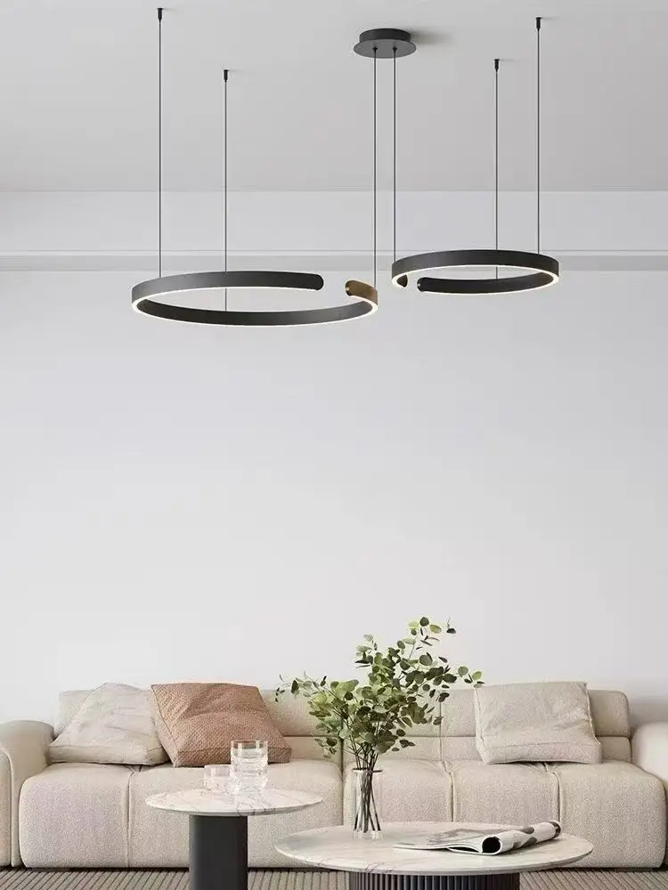 LED pendant light Italian minimalist pendant light internet famous living room dining room pendant light minimalist chandelier