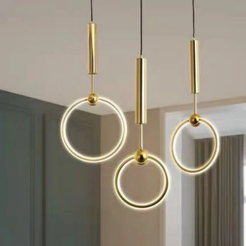 Minimalist bedside mini chandelier, modern minimalist bedroom and dining room background wall lighting