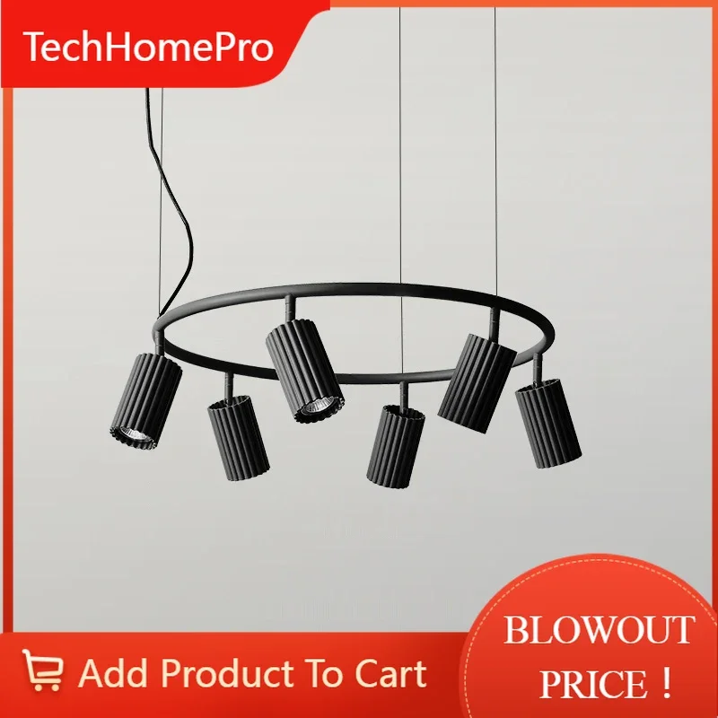 TechHPNordic Creative Macaron Led Pendant Lights Minimalist Living Dining Room Chandelier Coffee Shop Bar Spotlight Lighting Lum