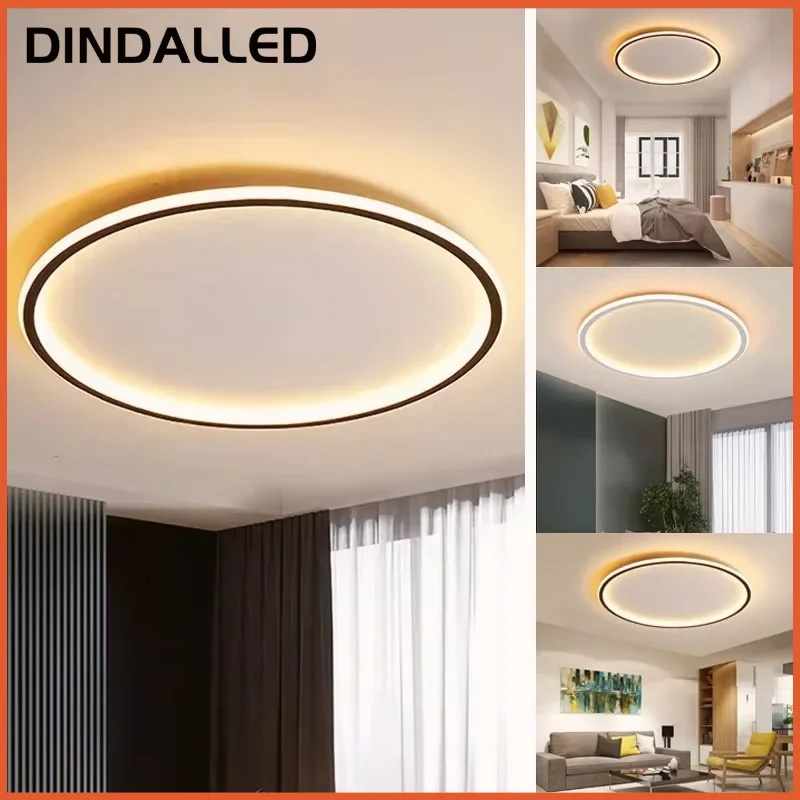 LED Ceiling Light Modern Minimalist Round Ambient Lamp for Bedroom Living Room Aisle European Home Decor Lighting Chandelier