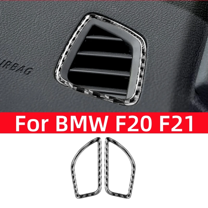 Carbon Fiber for BMW 1 Series F20 F21 2012-2018 Interior Accessories Car Air Conditioner Outlet Vent Cover Trim Stickers Frame