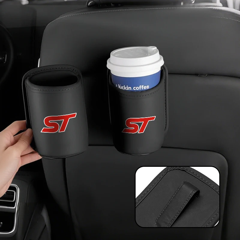 Universal Car Door Cup Holder Box Drink Storage Bin Accessories For Ford ST Line Racing RS S Kuga Fiesta Fusion Mondeo Edge Focu