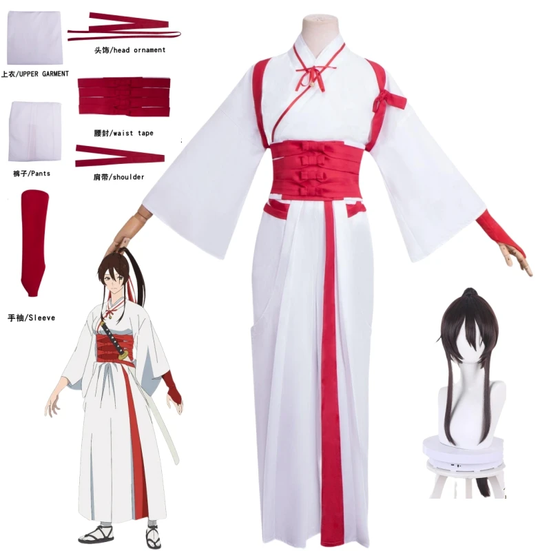 Anime Yamada Asaemon Sagiri Cosplay Costume Headband Wig Kimono White Robe Asaemon Uniform Halloween