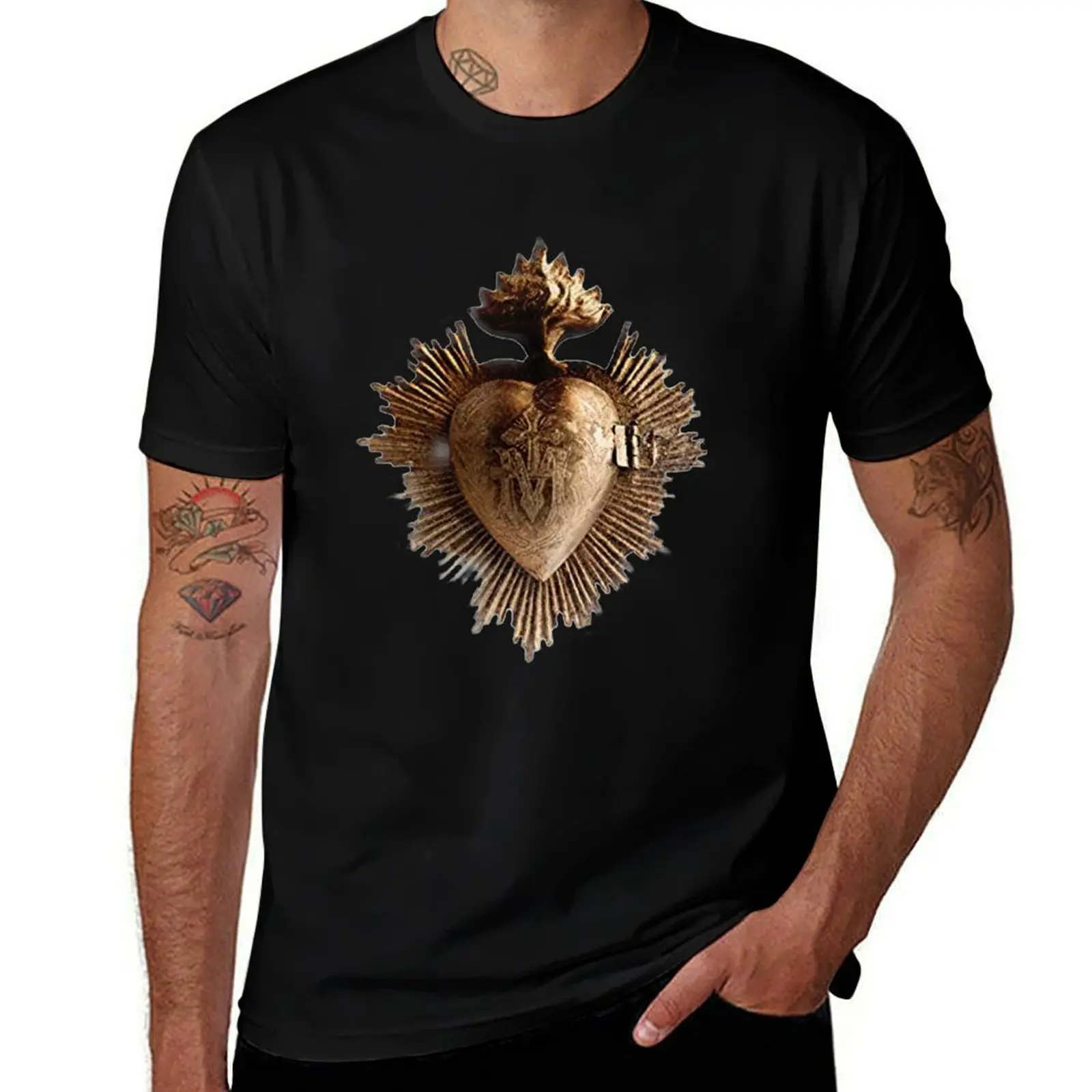 Sagrado Corazón-Sacred Heart T-Shirt Plus Size Lightweight Tee Shirt T-Shirt