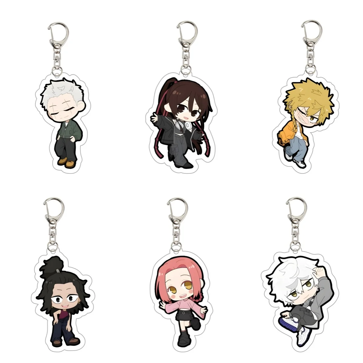 Anime 6cm keychains Hell’s Paradise Jigokuraku Gabimaru Sagiri Yuzuriha Figure Display Desktop Decoration Collectible Gift
