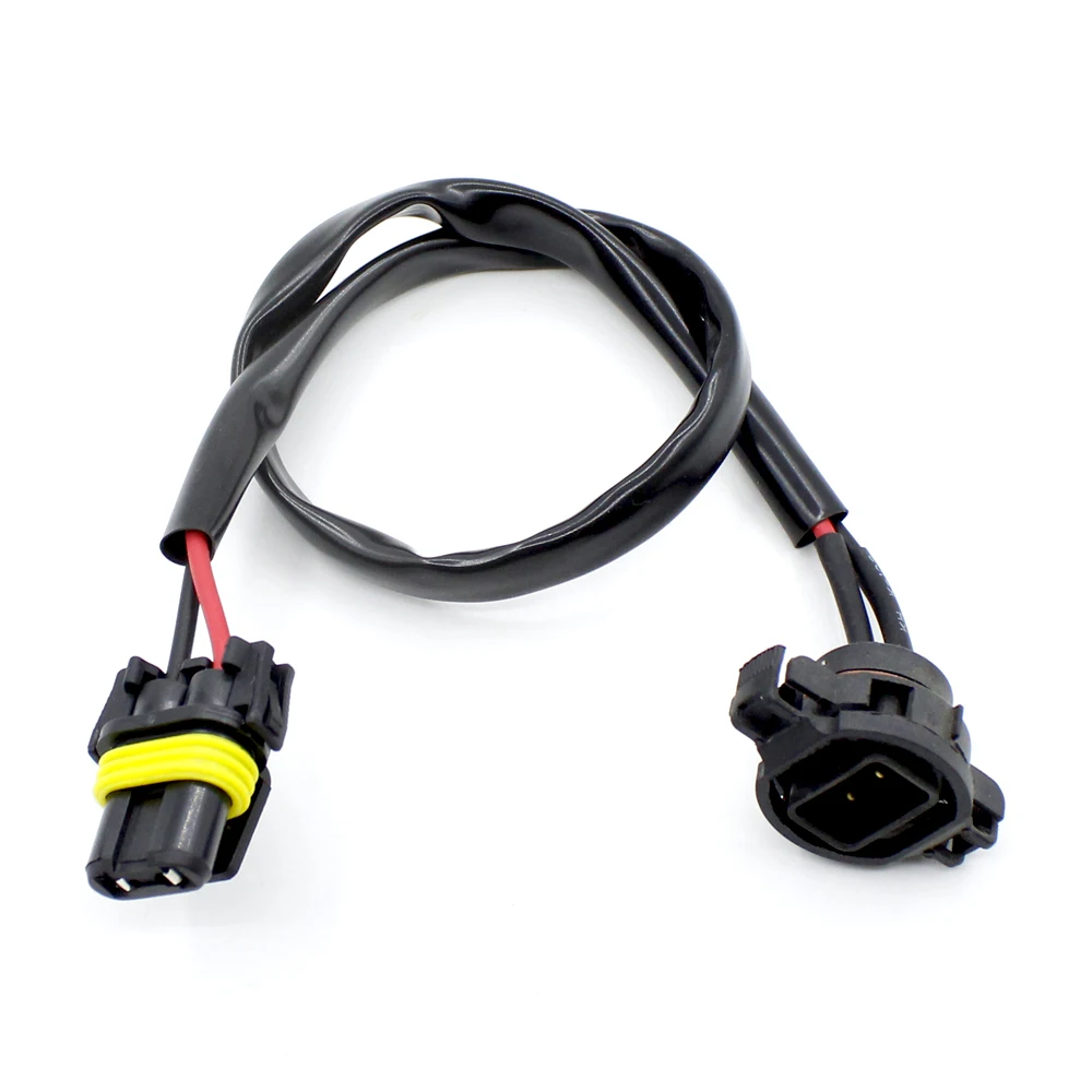 1PC 9005 9006 To 5202 H16 Plug Power Cable Wire Harness Extension Cable for HID Conversion Kit Ballast Connector