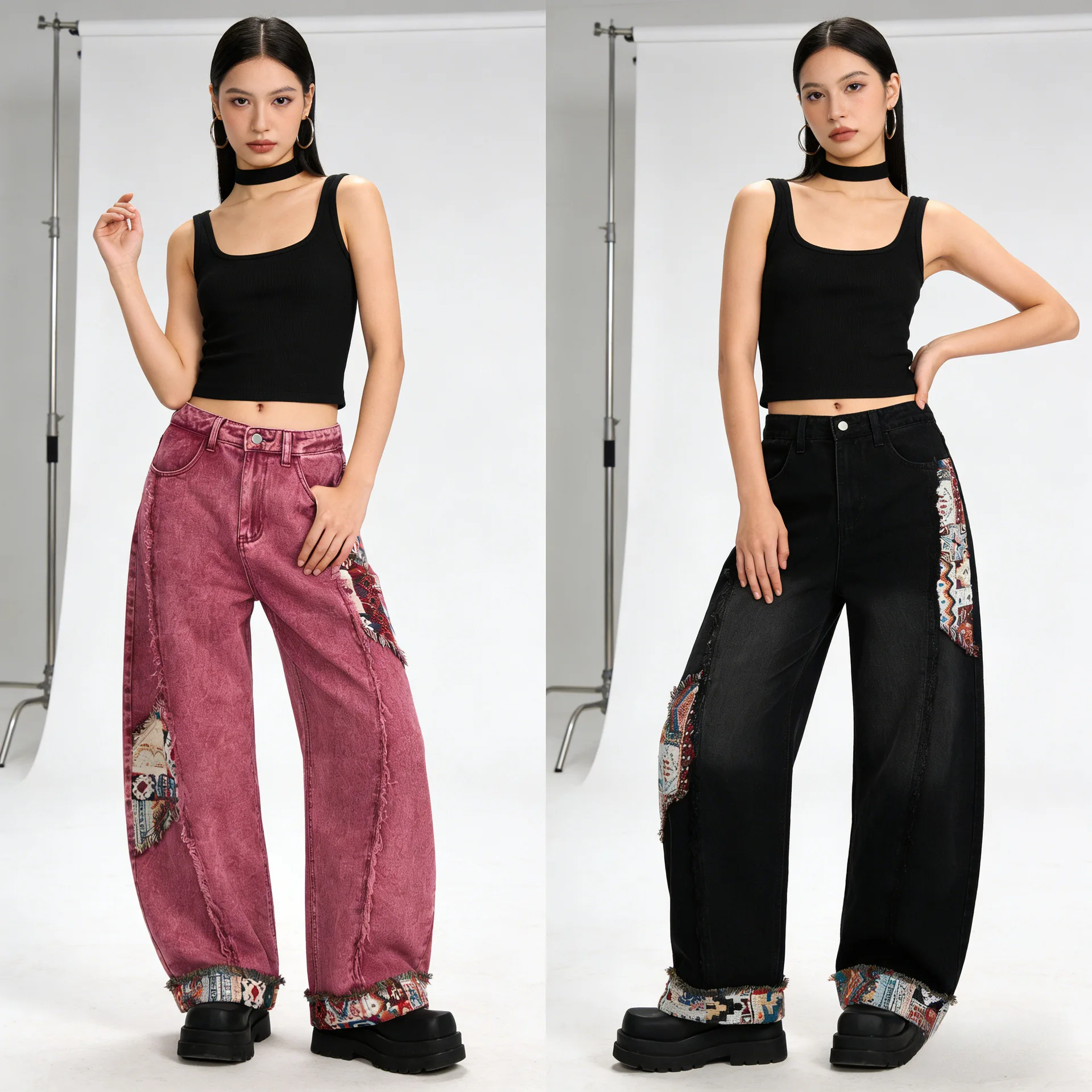 2026 New Spring Women's Fashion Urban Casual Straight Leg Jeans Loose Cut Denim Pants American Retro Stylish Daily Wear Trousers