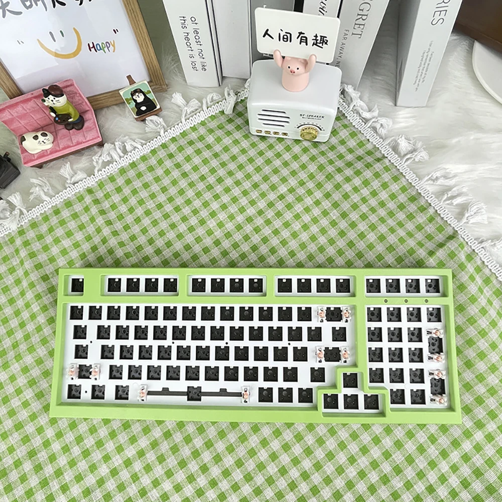 Mechanical Keyboard Kit T98 Bluetooth Wireless Wired 3 Mode Keyboard Customization Kit Satellite Axis Full Key Hot Swap 98 Keys