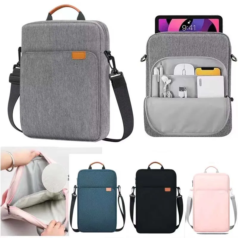 for Cubot Tab KingKong S Shoulder Bag Tablet Strap Handle Zip Pouch Waterproof Sleeve for Keyboard Mouse Carry Case