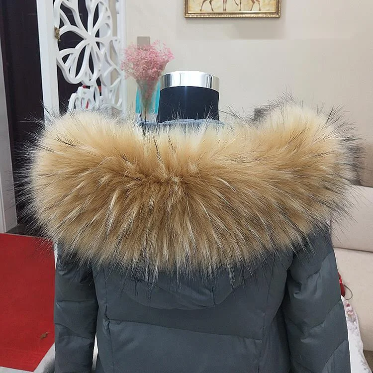 Faux Fur Collar Detachable Fluffy Plush Fake Fur Trim Coat Jacket Winter Warm Decorative Fur Collar Women Garment Accessories