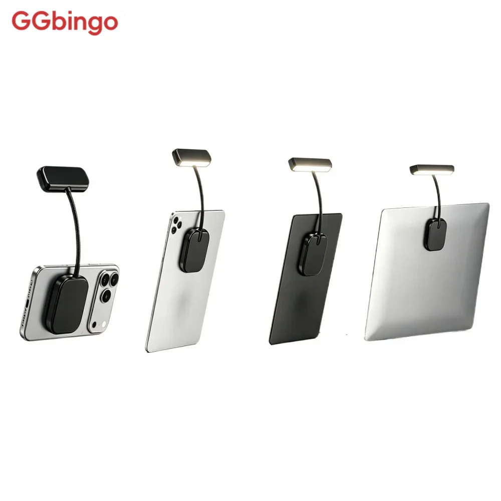 GGbingo Flexible Adjustable Magnetic Fill Light Phone Reading Lamp Handheld Selfie Fill Light Pad Cumputer Lighting Night Light