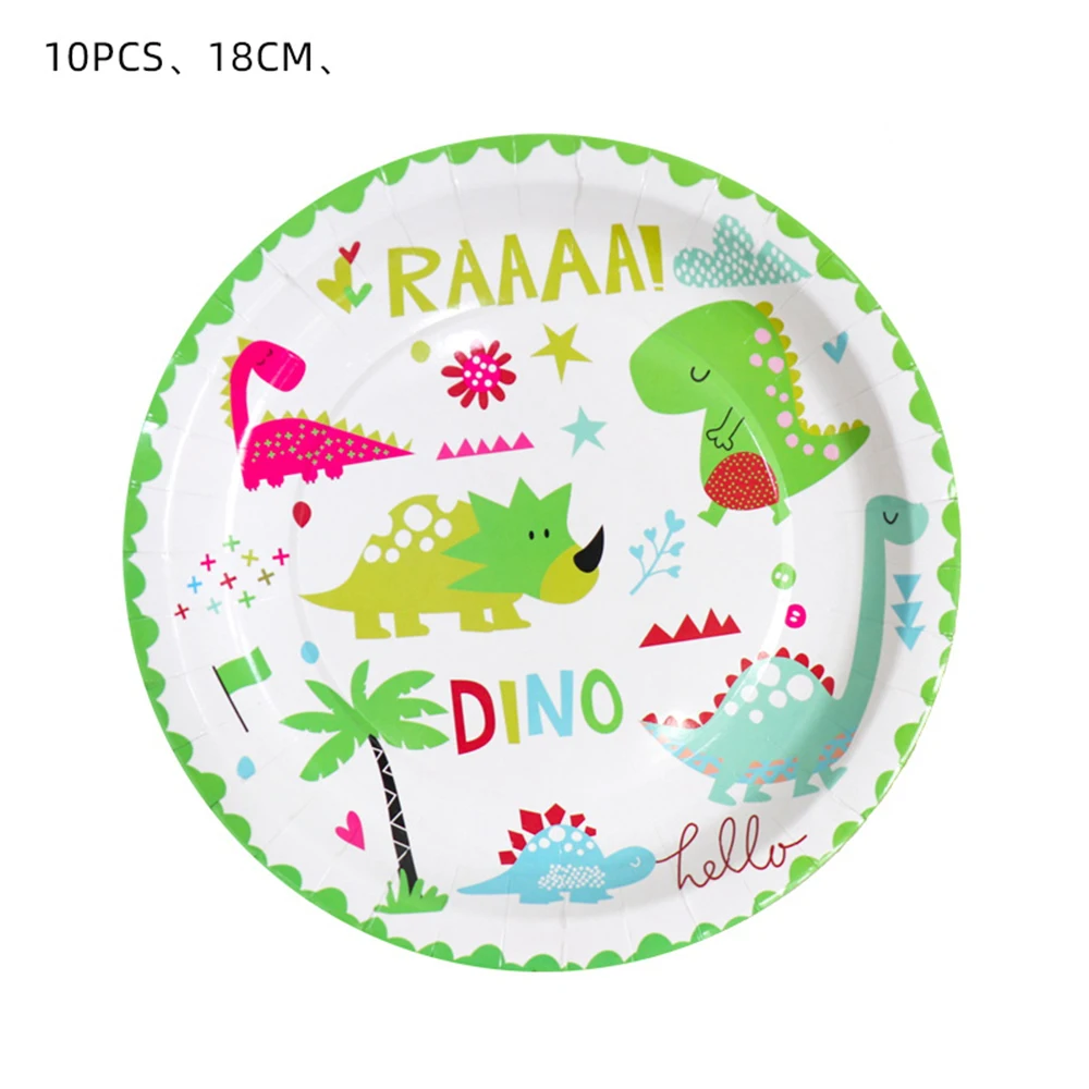 Little Green Dinosaur Themed Birthday Party supplies Scene disposable Birthday ecorat decoration party  Atmosphere arrangemen se
