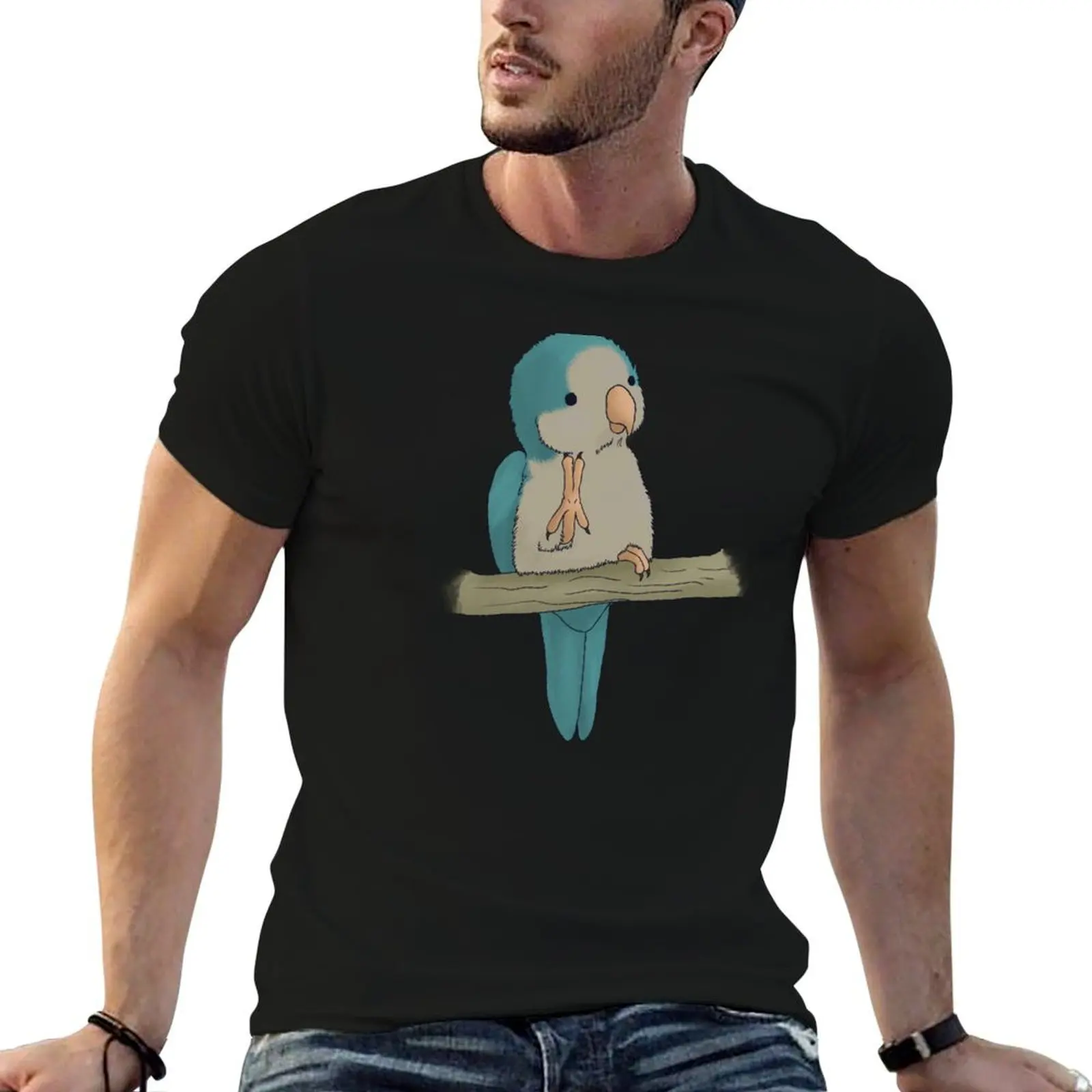 Cute Quaker: Version Blue T-Shirt Comfortable Daily Wear Tee