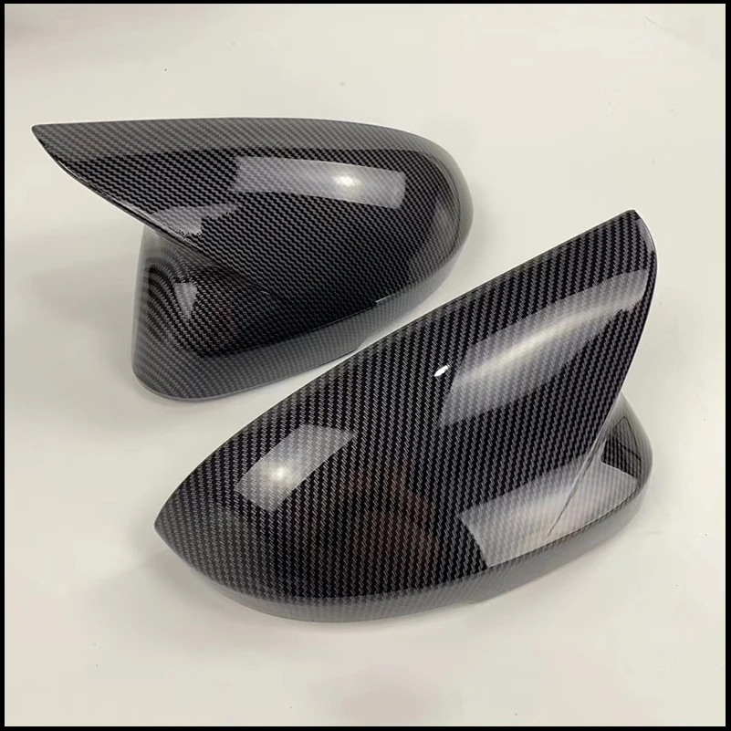 Car Styling For Nissan JUKE 2019-2024 Rearview Mirror Cover Caps Trim With Horn Decorate Auto Parts Accessories