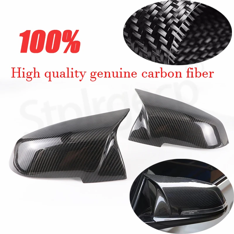 2015-M4-Look Carbon Fiber Replacement Door Mirror Cap Covers for BMW 1 2 3 4 Series F20 F22 F30 F31 F32 F34 F32 F33 F36 F87 E84