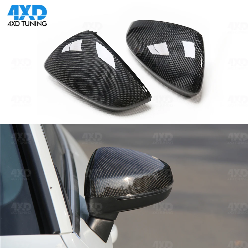 A3 Mirror Cover For Audi RS3 8V S3 Carbon RearView Mirror Cover With & Without Lane Side Assist Replacement 2014-2017 2018 2019