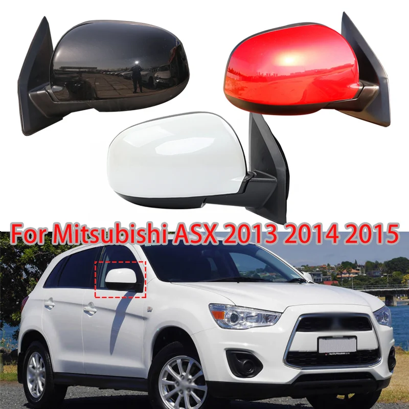 Car Rearview Mirror assembly For Mitsubishi ASX 2013 2014 2015 Auto 3/5/7/9 Wires Electrical Folding Heating Turn Light Mirror