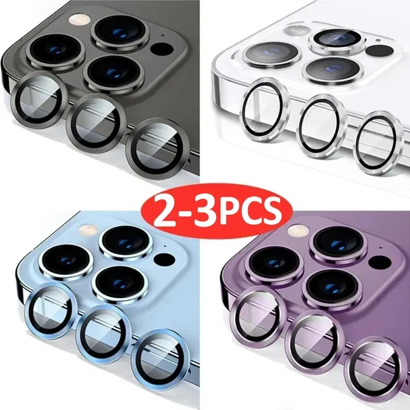 Metal Camera Lens Protector For iPhone 17 16 Pro 15 14 11 12 13 Pro Max Air 13 12 Mini Camera Glass For iPhone 16 15 14 Plus