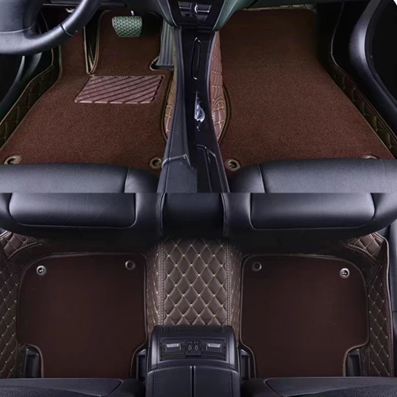 Double Layer Car Mat For GMC Yukon XL Chevrolet Suburban Cadillac Escalade ESV 2-2-3 of 7 Seat and 2-3-3 of 8 seat Auto Parts