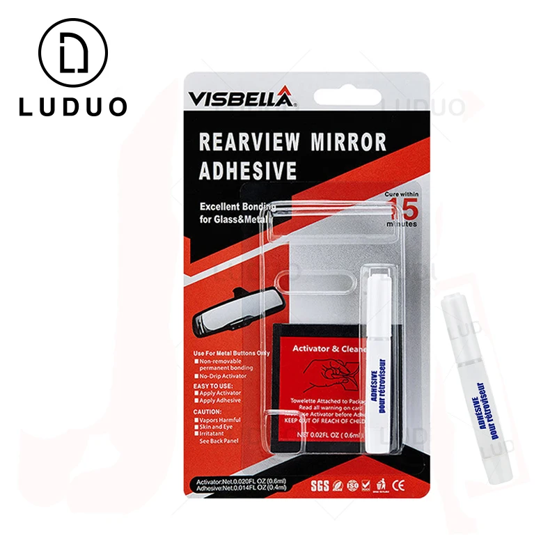 Super Glue Rearview Mirror Adhesive Glue for Car Motorcycle Rear View Mirror Adhesive Professional Strength Permanent for Glass