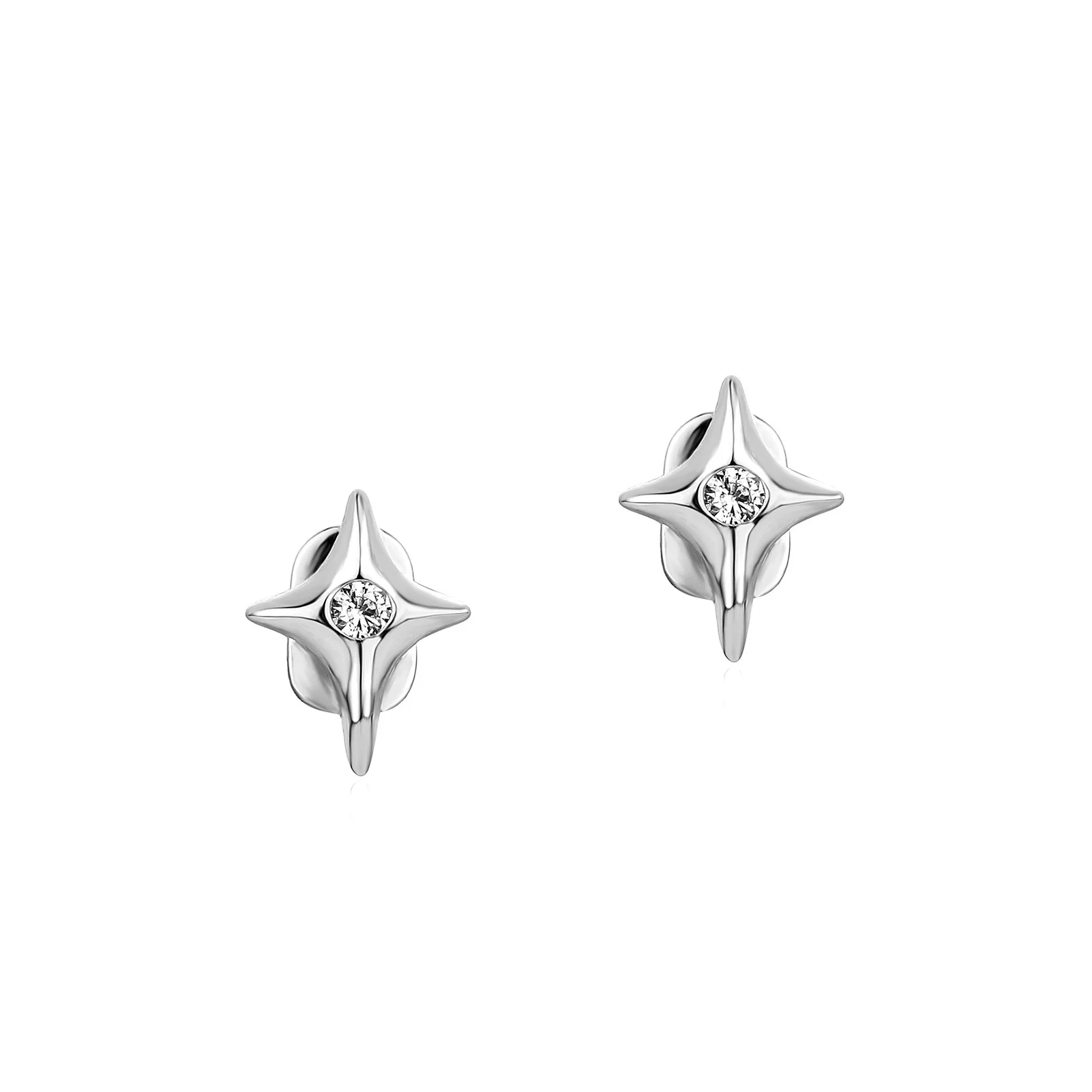 Gold Four Point Star CZ Single Tooth Grillz Hip Hop Teeth Caps Bling Mouth Accessory Party Cosplay Jewelry Wholesale